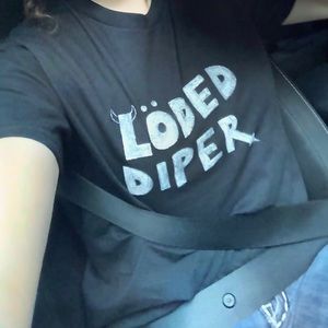 Hand Painted Loded Diper Shirt